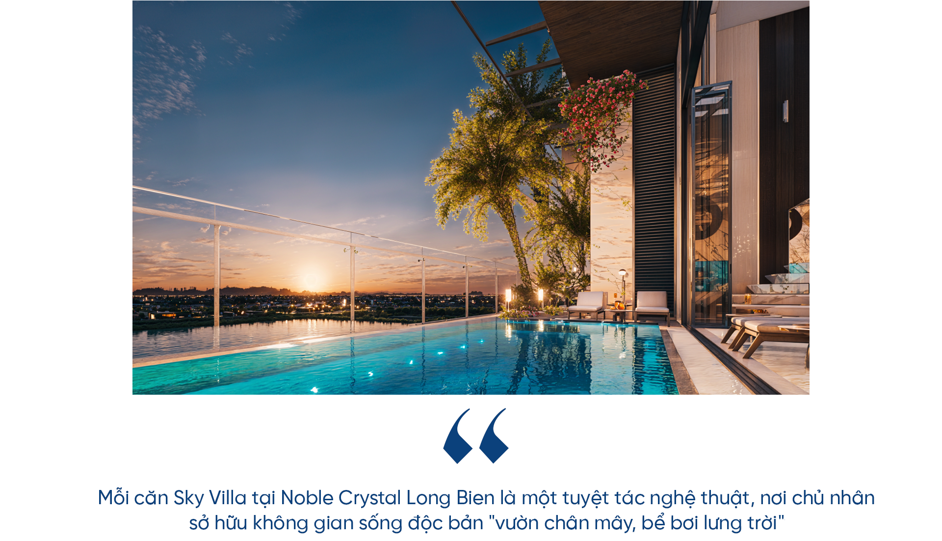 Noble Crystal Long Bien và đặc quyền riêng tư tuyệt đối tại những 