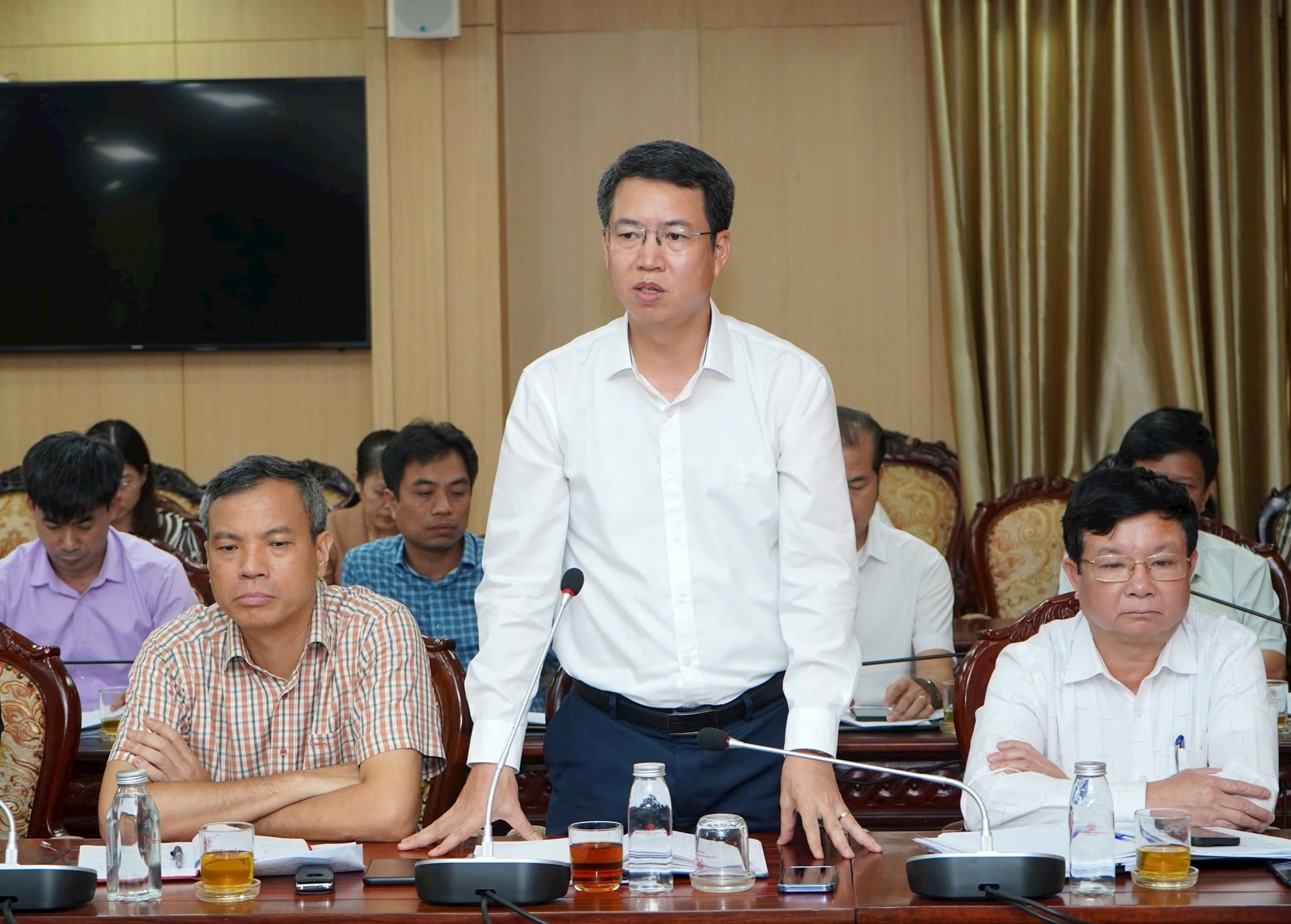 Phó Chủ tịch UBND thành phố Hà Nội Vũ Thu Hà làm việc với huyện Hoài Đức về công tác sắp xếp đơn vị hành chính cấp xã- Ảnh 2.