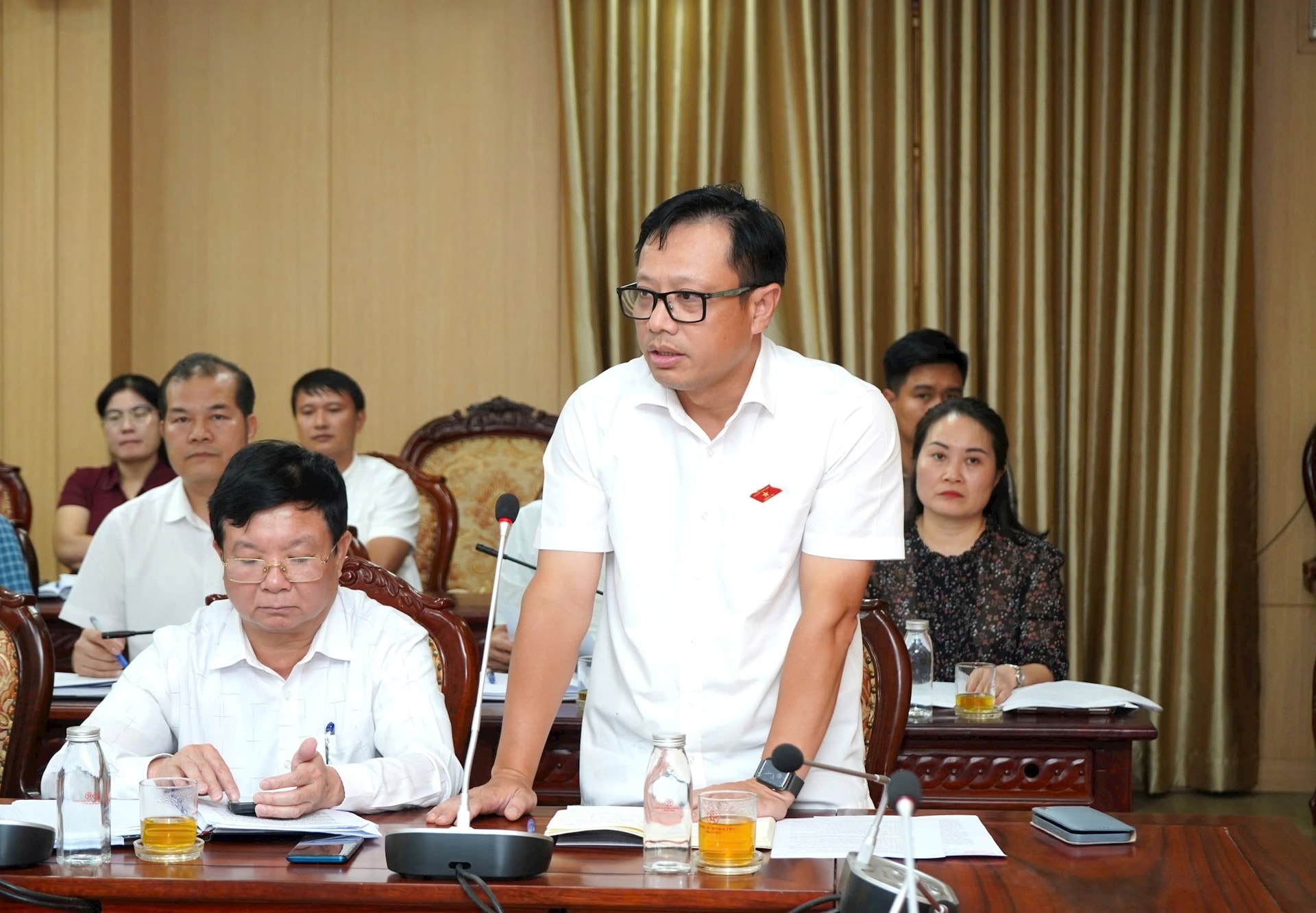 Phó Chủ tịch UBND thành phố Hà Nội Vũ Thu Hà làm việc với huyện Hoài Đức về công tác sắp xếp đơn vị hành chính cấp xã- Ảnh 3.