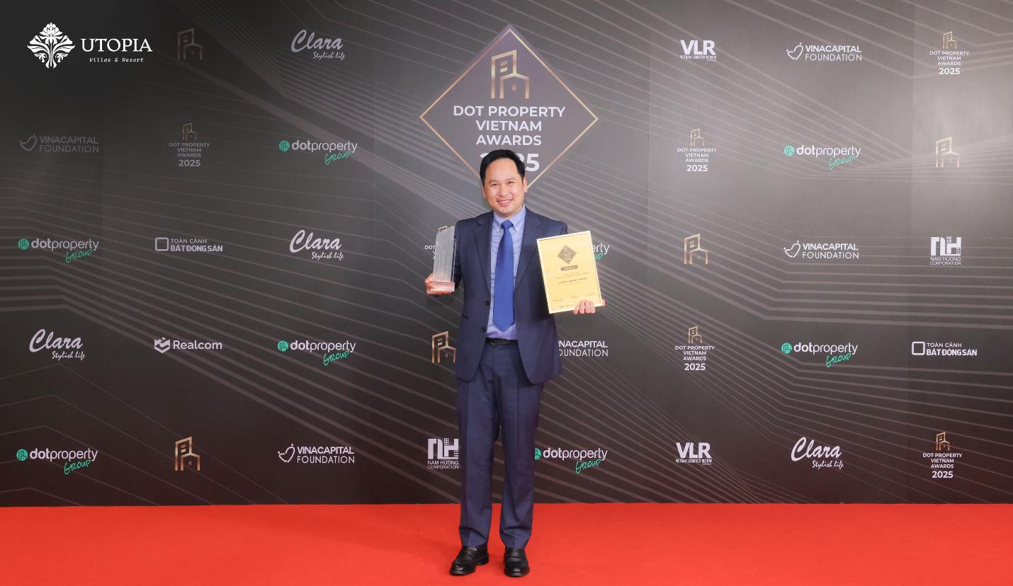 Utopia Villas & Resort lập kỳ tích tại Dot Property Vietnam Awards 2025- Ảnh 1.
